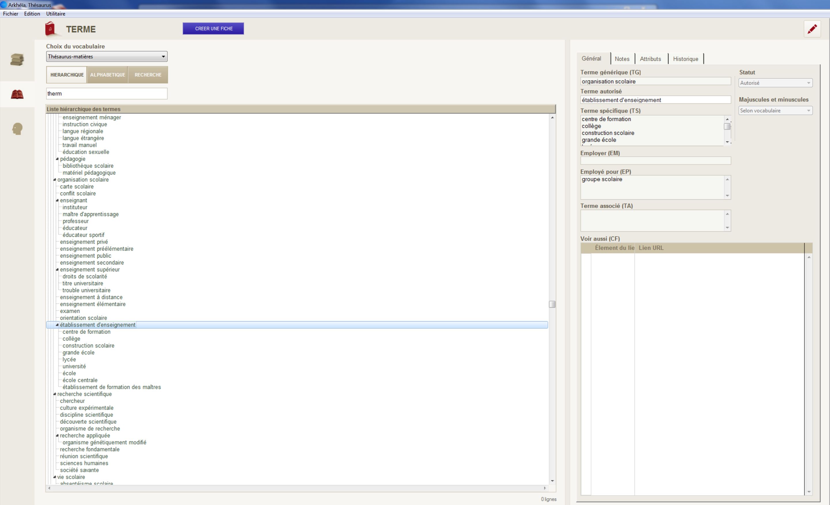 InterfaceThesaurus