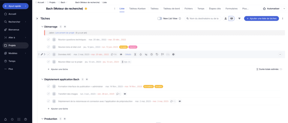 Design Plateforme gestion de projet Design Plateforme gestion de projet